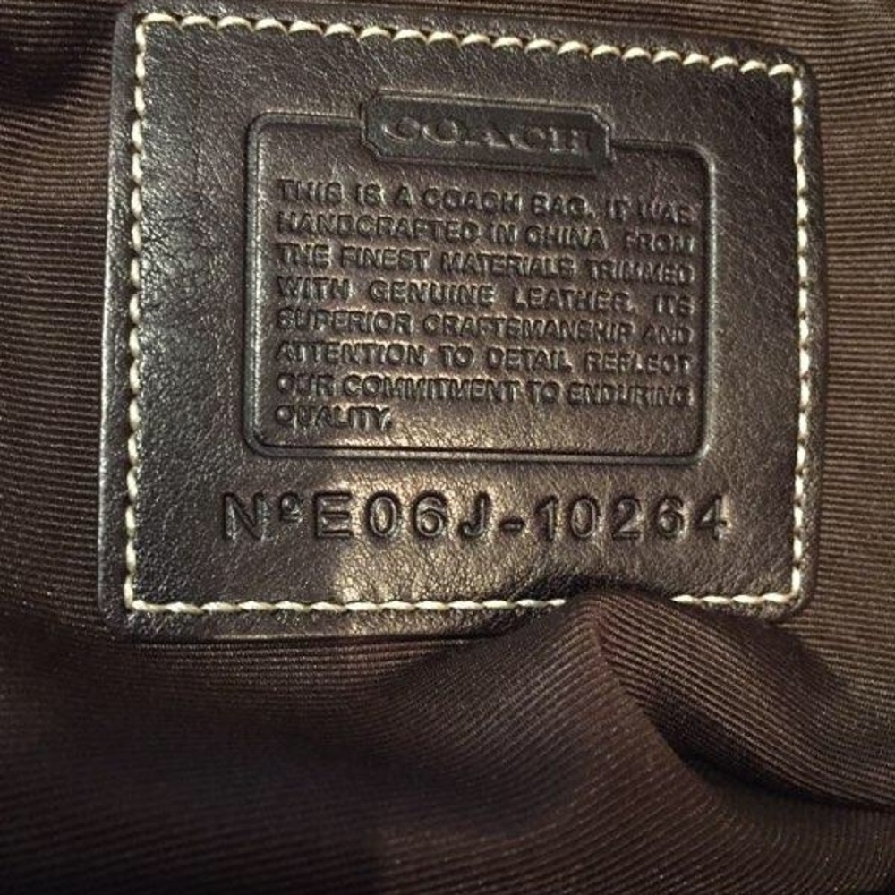 Coach Signature Python Stripe Large Tote Purse - image 5